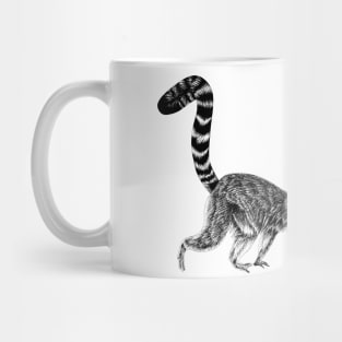 Pair of ring-tailed lemur monkeys Mug